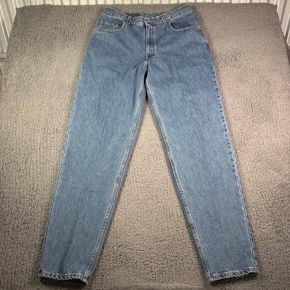 Levi's 560 Jeans Mens 33x34 Blue Denim Loose Fit Tapered Leg Baggy 90s USA Made - Picture 3 of 11